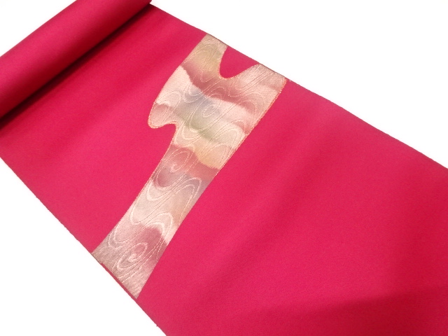 JAPANESE KIMONO / ANTIQUE BOLT FOR NAGOYA OBI / WOVEN STREAM